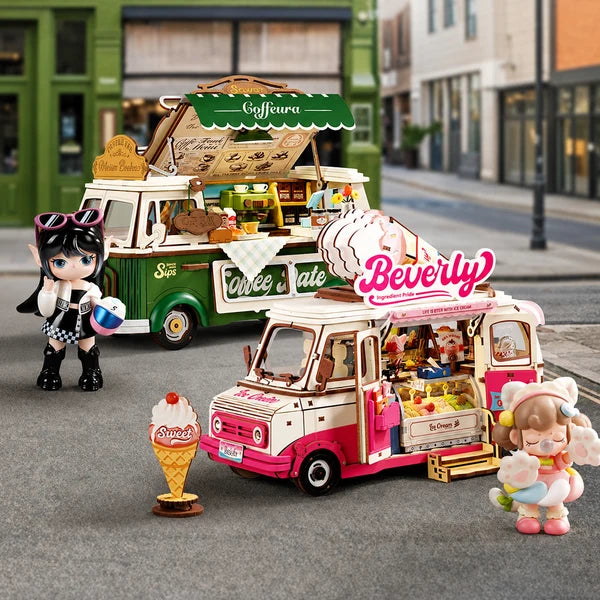 Rolife Beverly's Ice Cream Truck 3D Wooden Puzzle