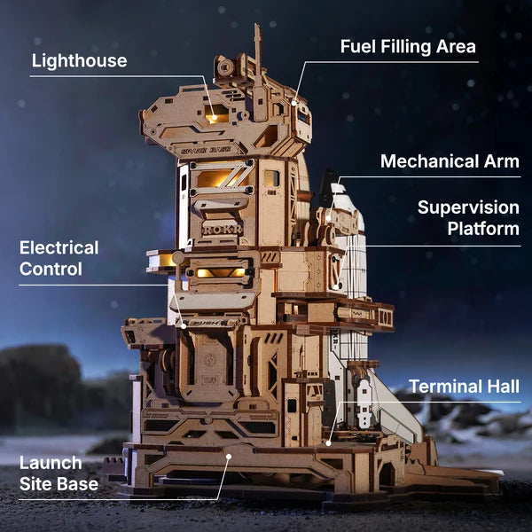 ROKR Space Shuttle 3D Wooden Puzzle